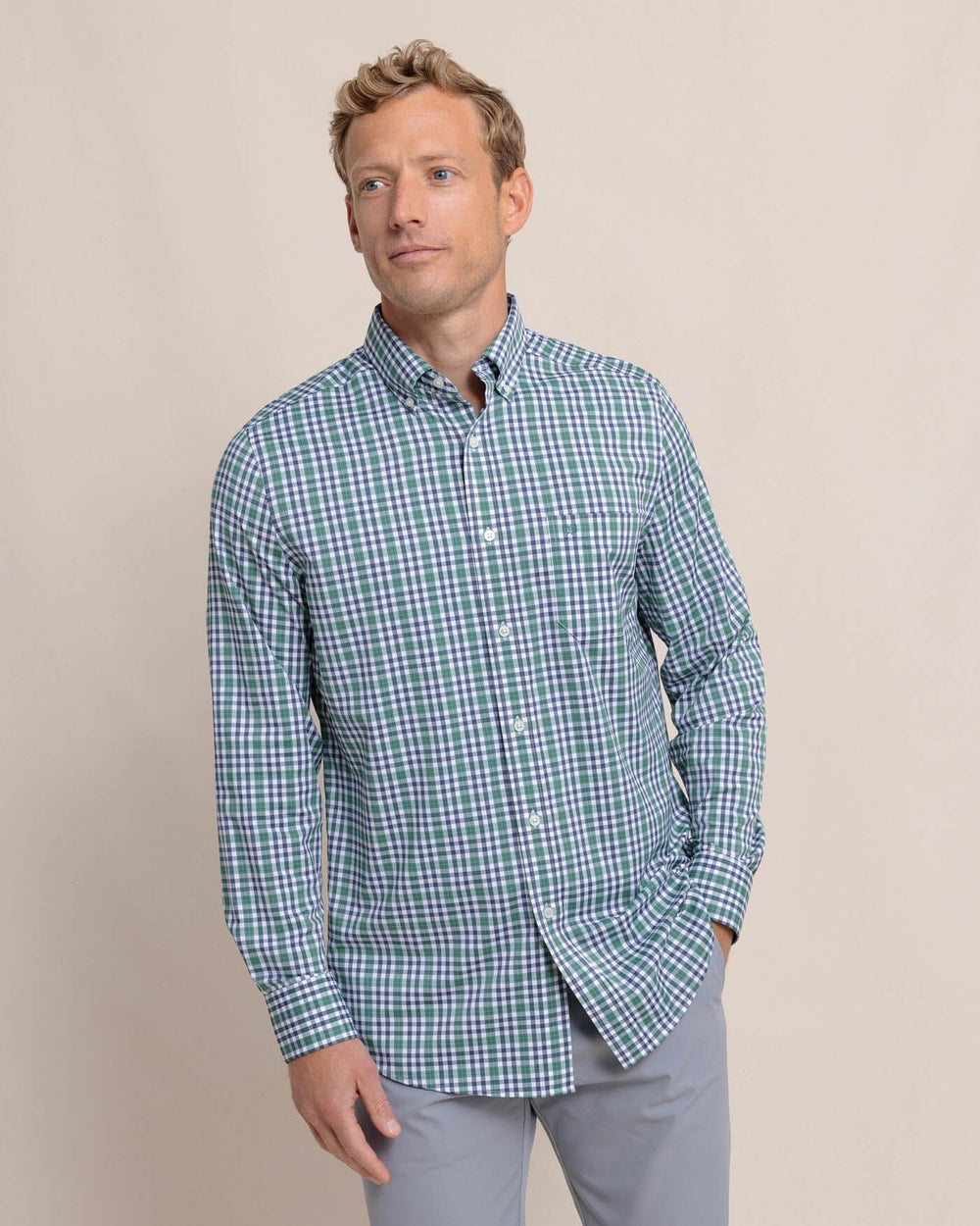 Intercoastal Haywood Plaid Sport Shirt - Fir