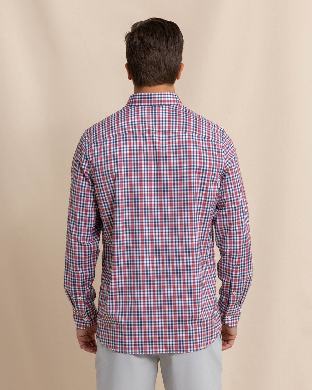 Intercoastal  Haywood Plaid Sport Shirt - Mineral Red