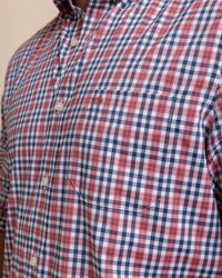 Thumbnail for Intercoastal  Haywood Plaid Sport Shirt - Mineral Red