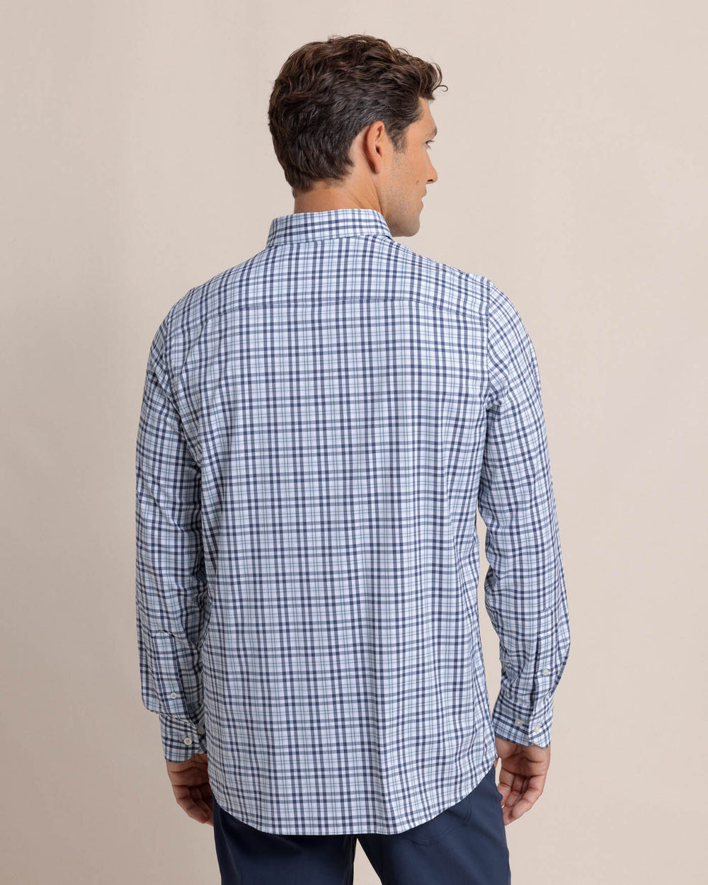 Intercoastal Haywood Plaid Sport Shirt - Triumph Blue