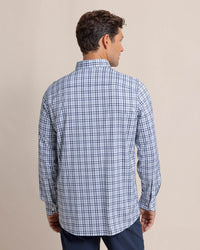 Thumbnail for Intercoastal Haywood Plaid Sport Shirt - Triumph Blue