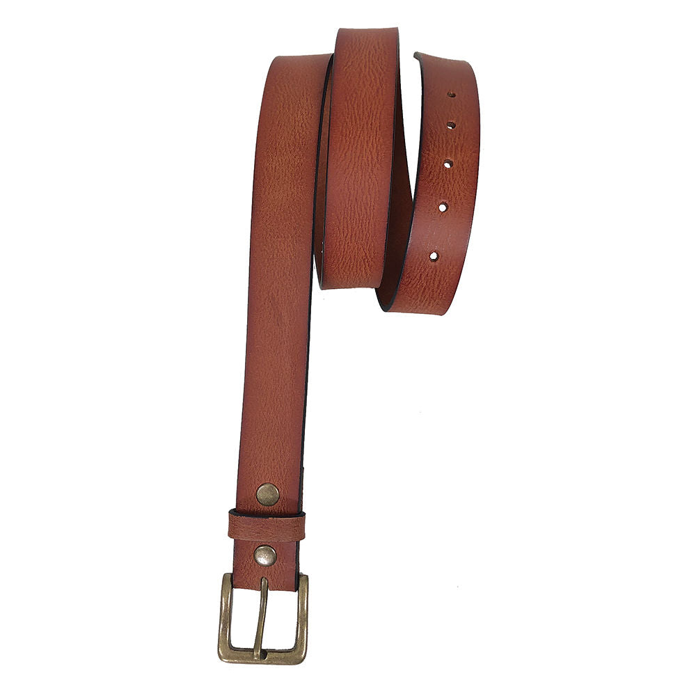 Classic Cognac Brown Leather Belt