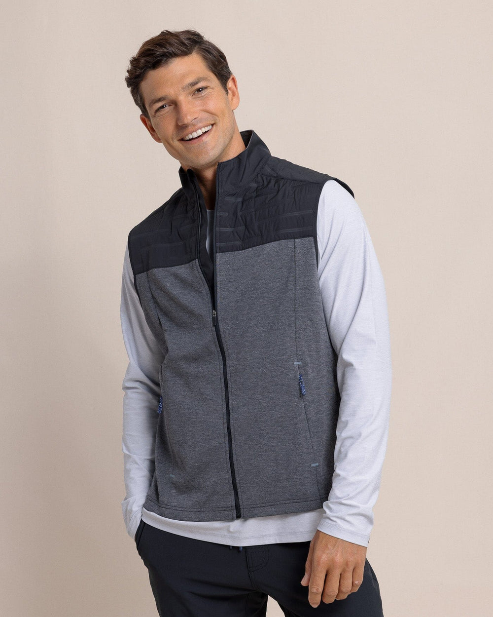 Coligny Quilted Vest - Caviar Black