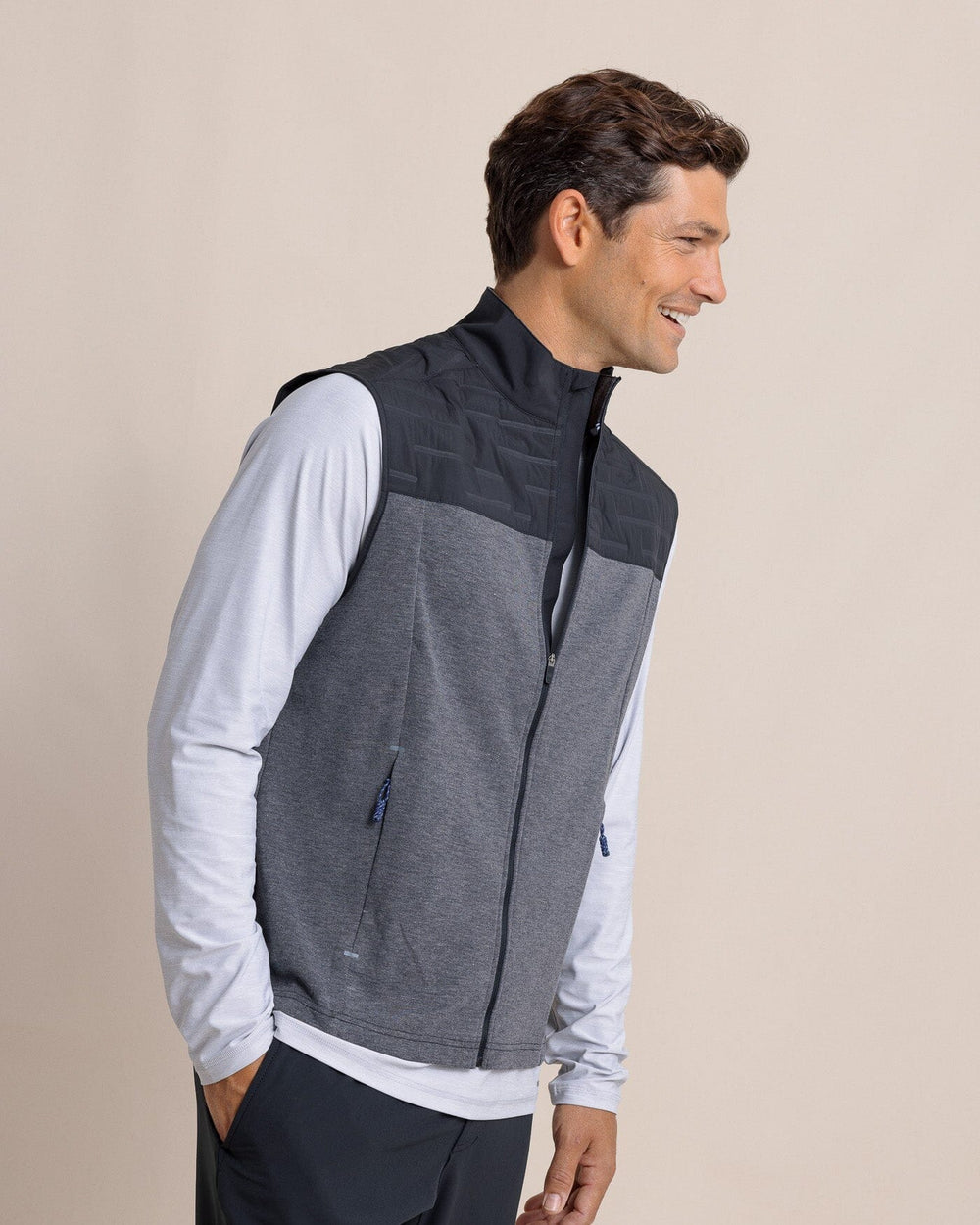 Coligny Quilted Vest - Caviar Black