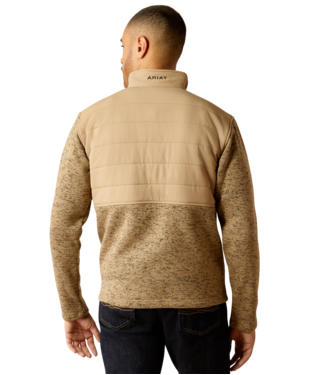 Caldwell Reinforced Quarter Snap Pullover -Heathered Khaki/Khaki