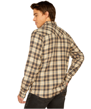 Holin Retro Snap LS Shirt - Sandshell