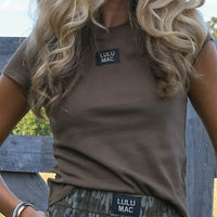 Thumbnail for *PREORDER* Lulu Mac Baby Doll Short Sleeve Top - Dark Olive