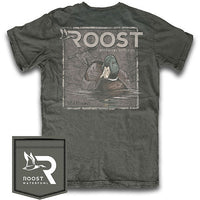 Thumbnail for Roost Mallard Stamp SS Tee - Charcoal