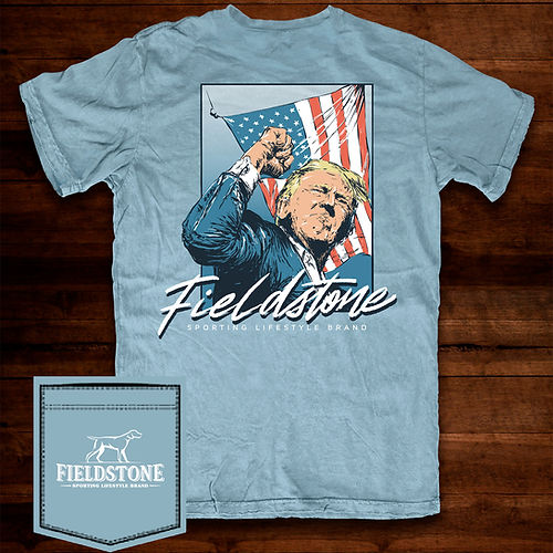 Trump Fight SS Tee - Blue