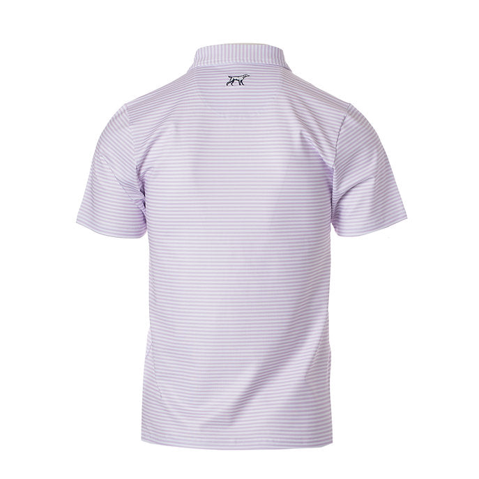 Youth - Purple Lavender Marshall Striped Polo