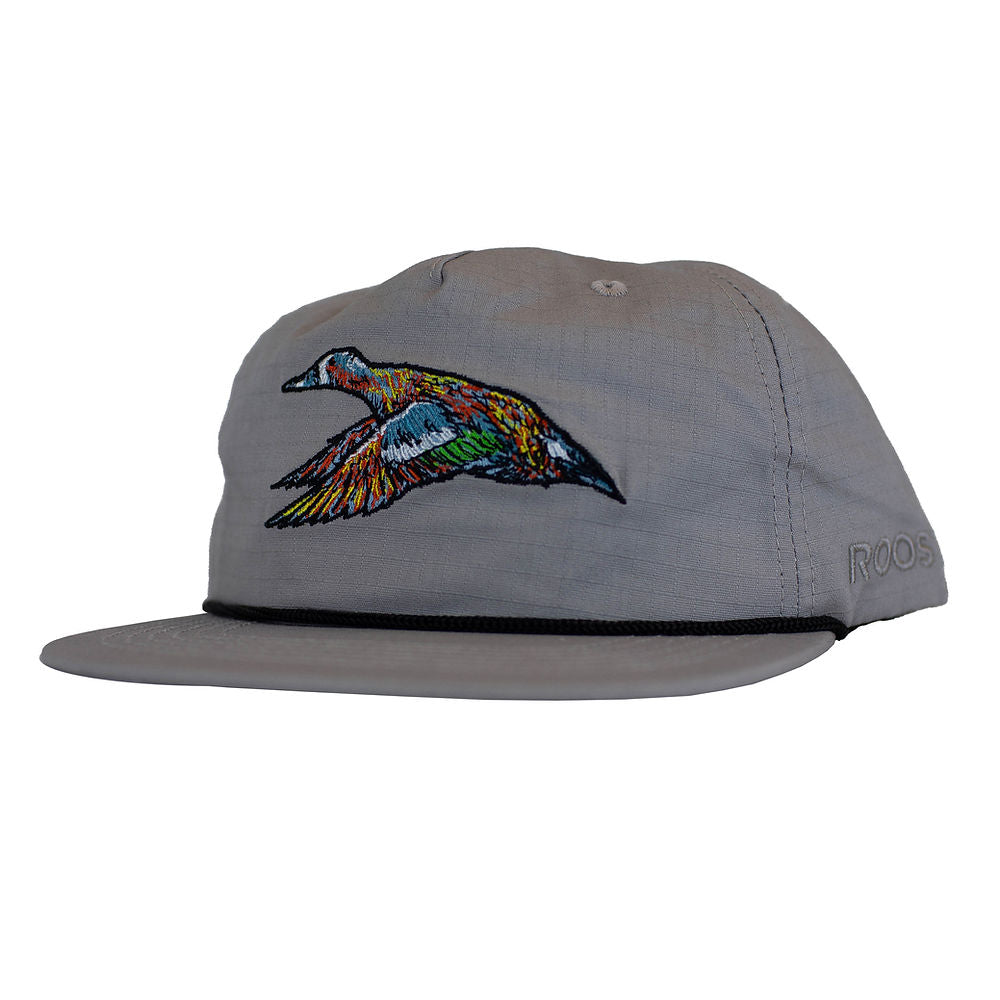 Roost Mottled Duck Performance Rope Cap - Grey