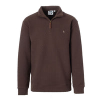 Thumbnail for Fieldstone Drake Quilted Quarter Zip - Brown