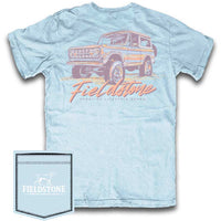 Thumbnail for Fieldstone Neon Bronco SS Tee - Chambray