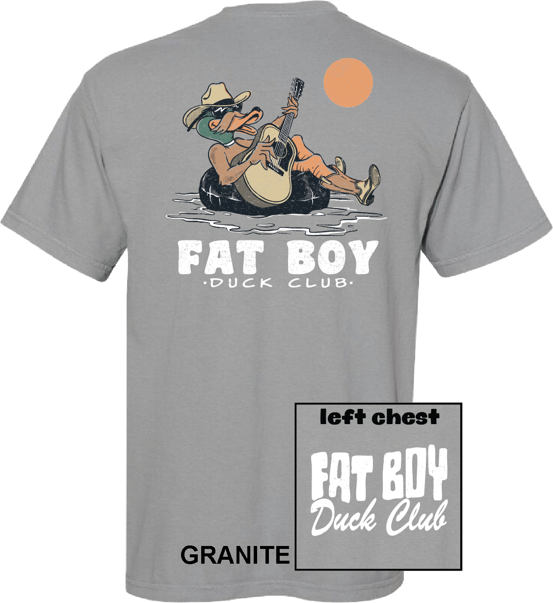 Fat Boy Guitar SS Tee - Granite