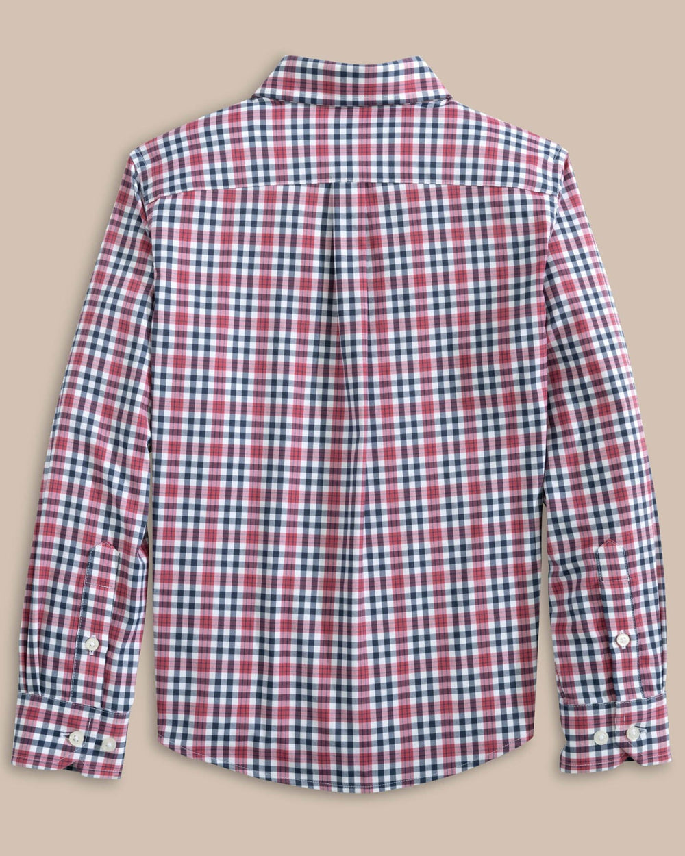 Boys Intercoastal Haywood Plaid Sport Shirt - Mineral Red