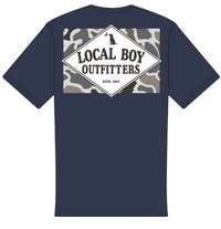 Thumbnail for Youth - Localflage Old School Camo Founder's Flag SS Tee - China Blue