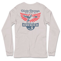 Thumbnail for Made In America LS Tee - Light Grey