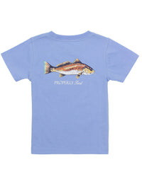 Thumbnail for Youth - Redfish SS Tee - Light Blue