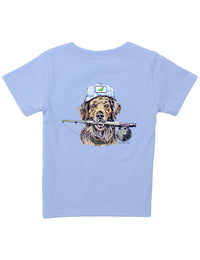 Thumbnail for Youth - Fishing Buddy SS Tee - Light Blue