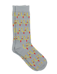 Thumbnail for Youth Properly Tied Lucky Duck Field Goal Socks - Grey