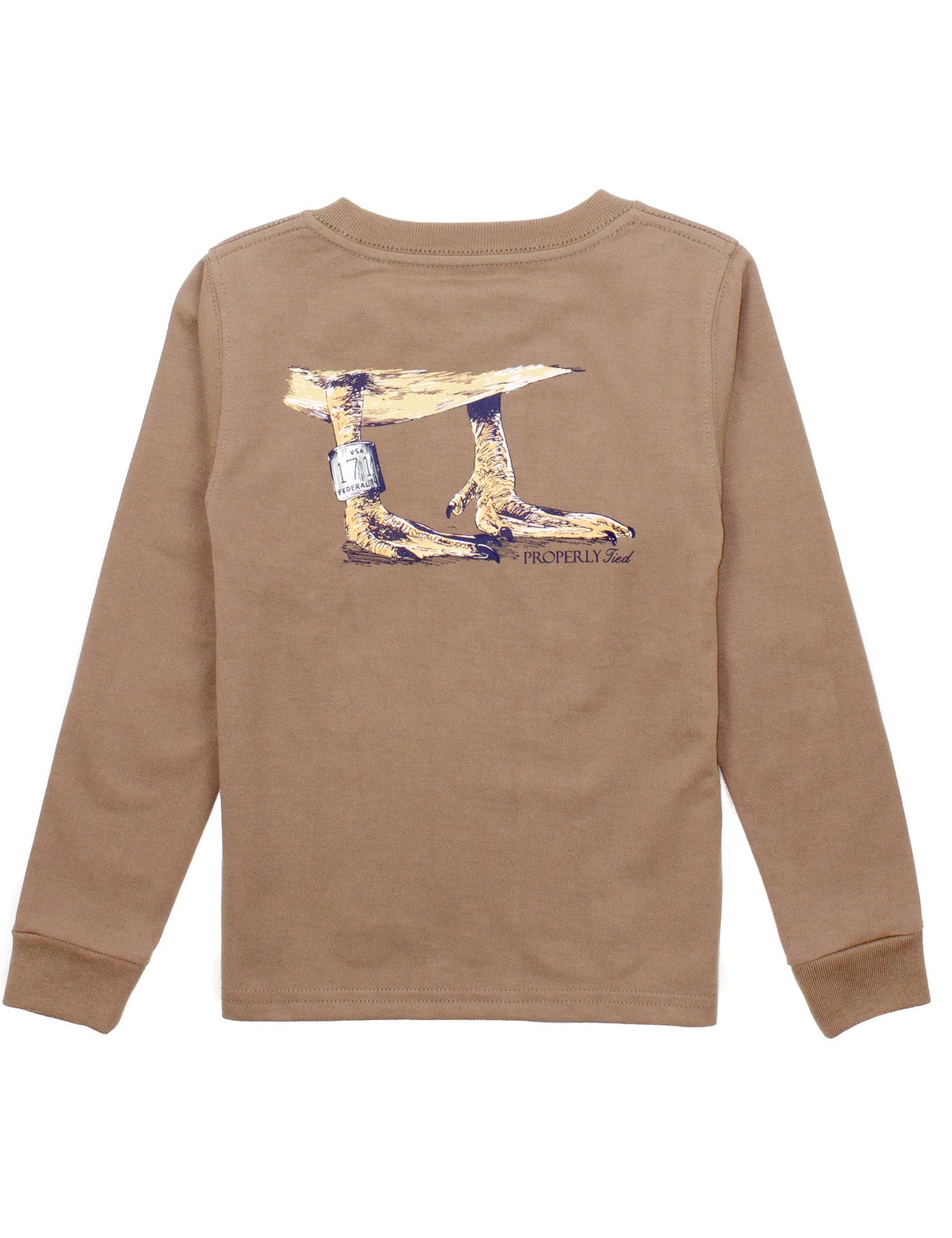 Duck Band LS Tee - Walnut