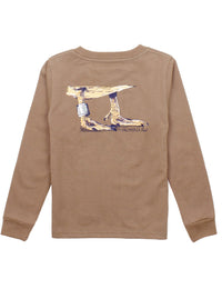 Thumbnail for Youth Duck Band LS Tee - Walnut