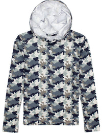 Thumbnail for Youth Ravine Performance Hoodie - Delta Backwater Camo