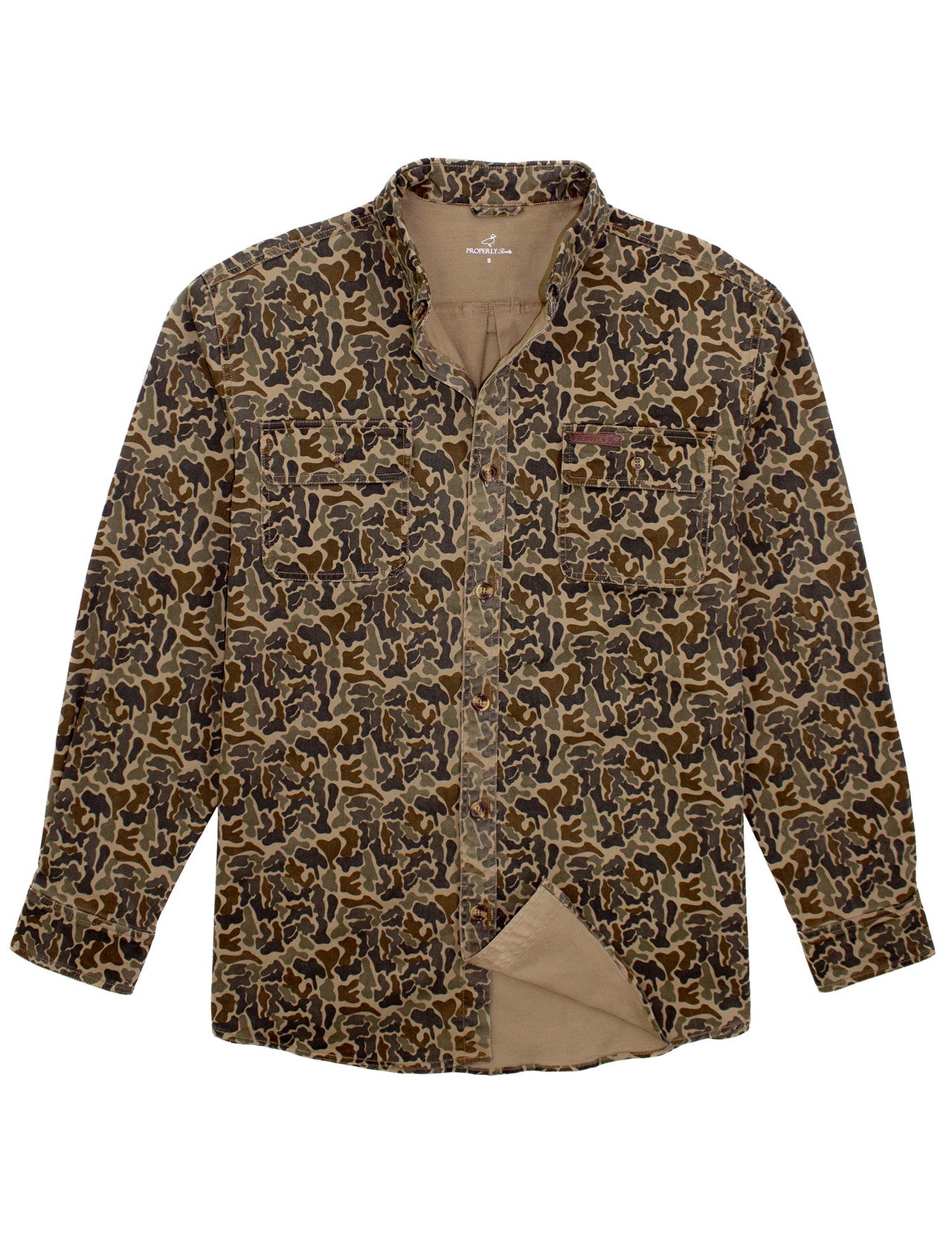 Harvest Workshirt Button Down - Vintage Camo