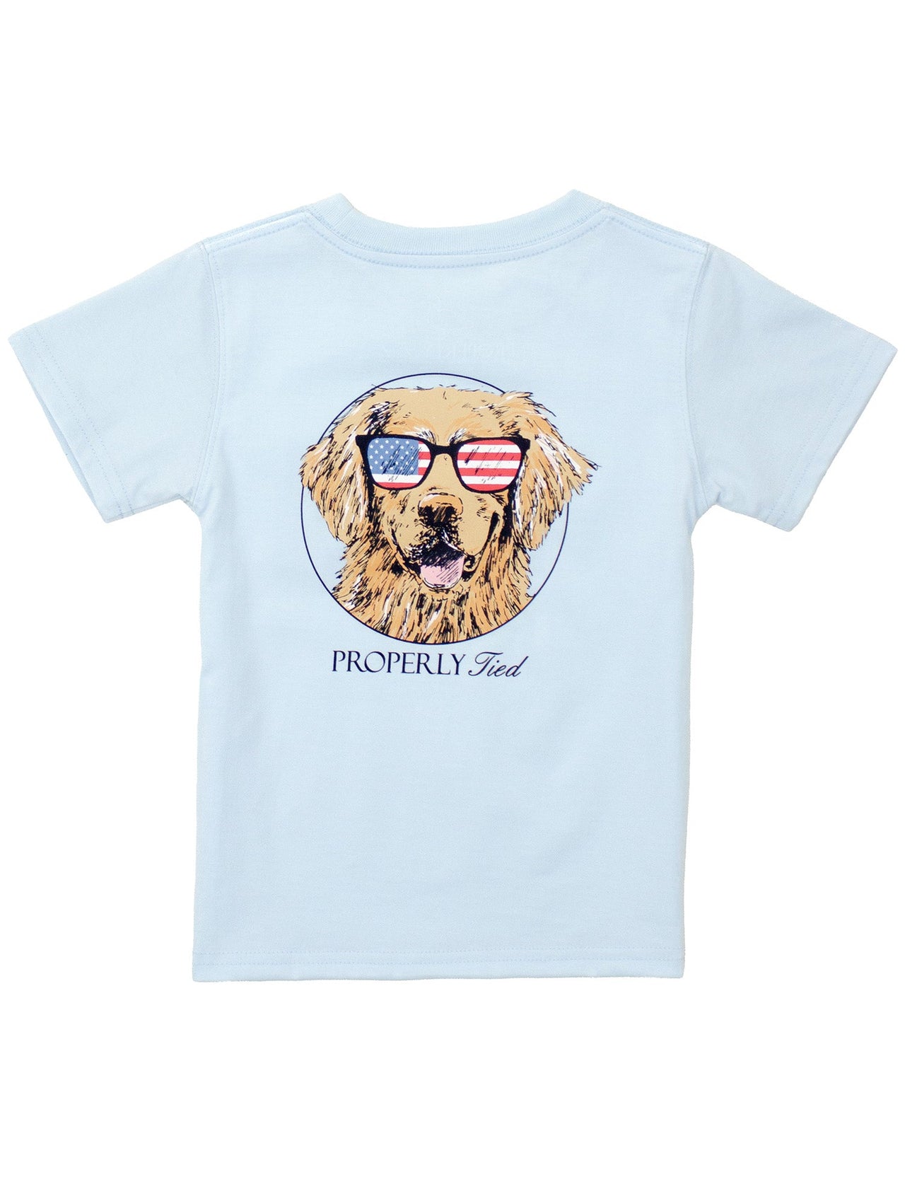 Youth - Patriot Dog SS Tee - Periwinkle