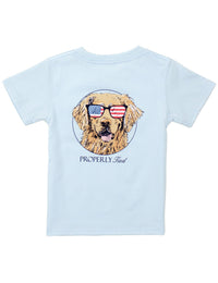 Thumbnail for Youth - Patriot Dog SS Tee - Periwinkle