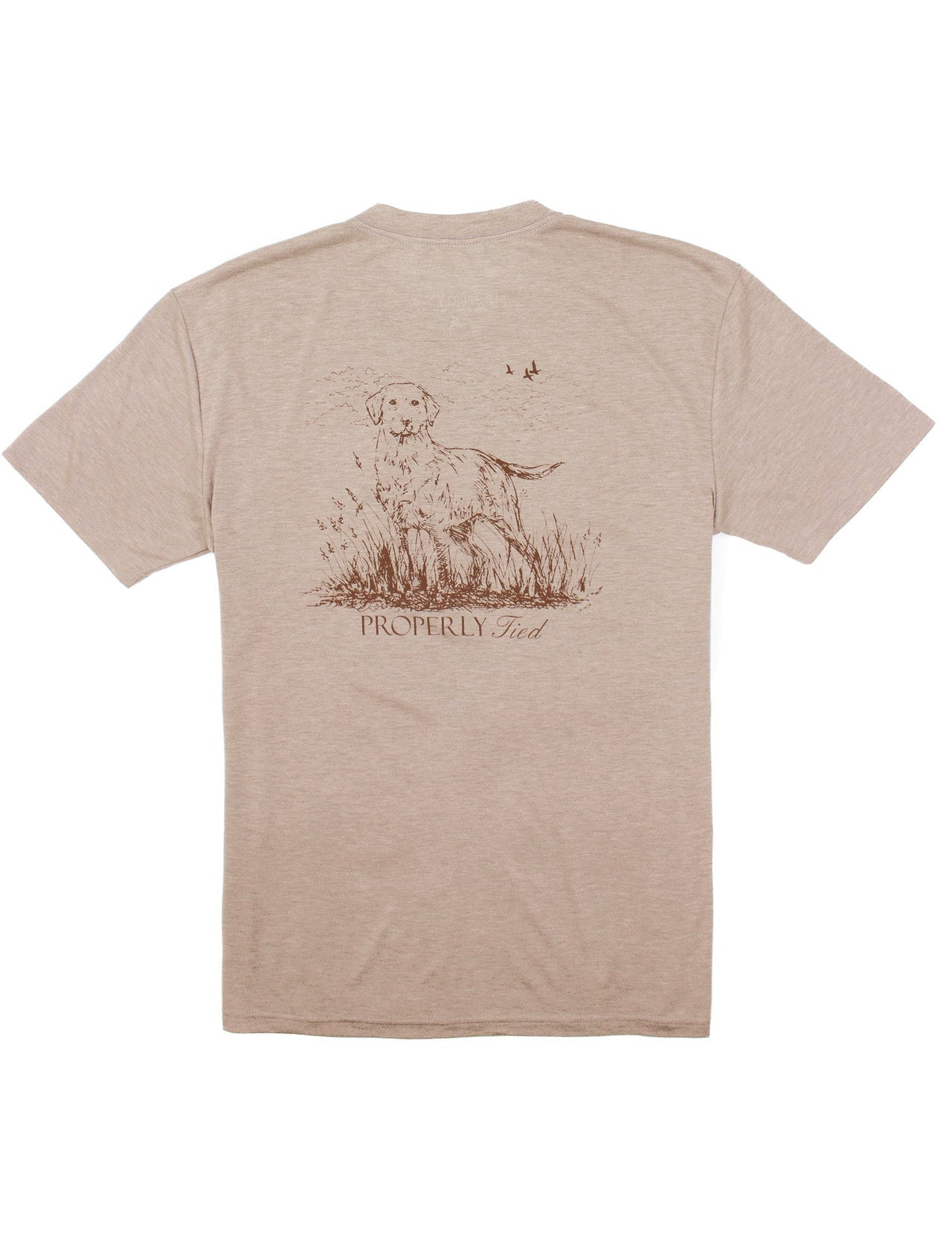 Portland Labrador Pocket SS Tee - Sand