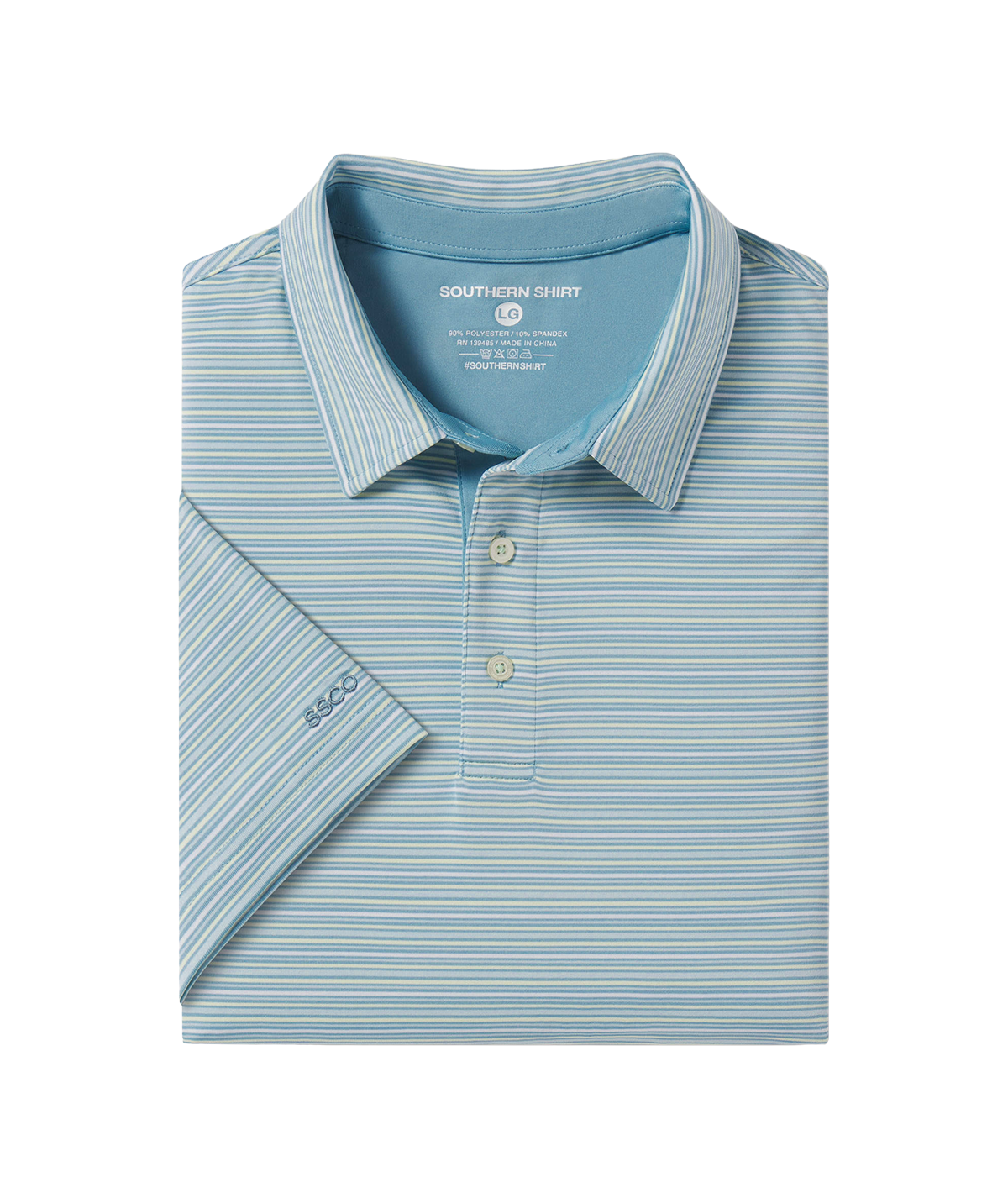 Sawgrass Stripe Polo - Maui Lime