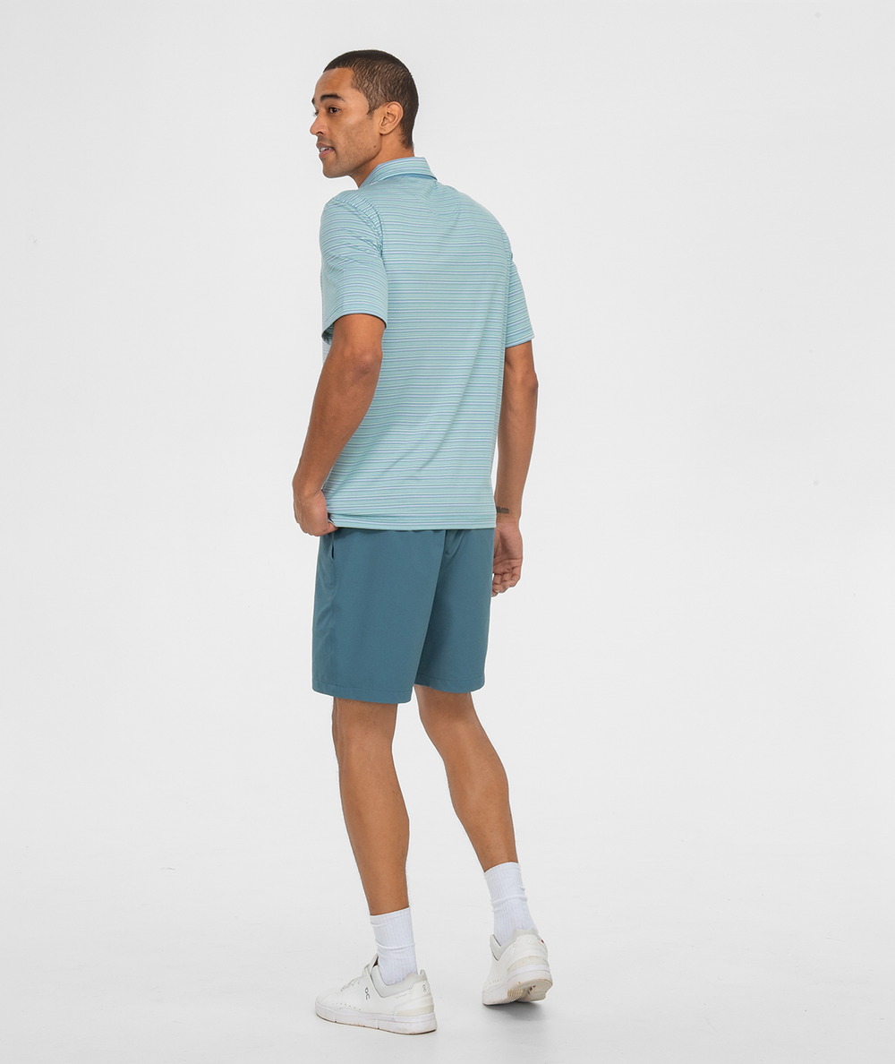 Sawgrass Stripe Polo - Maui Lime