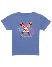 Thumbnail for Youth - Firecracker SS Tee - Space Blue