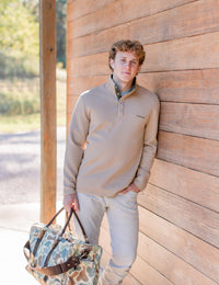 Thumbnail for Properly Tied Quilted Club Pullover - Sand