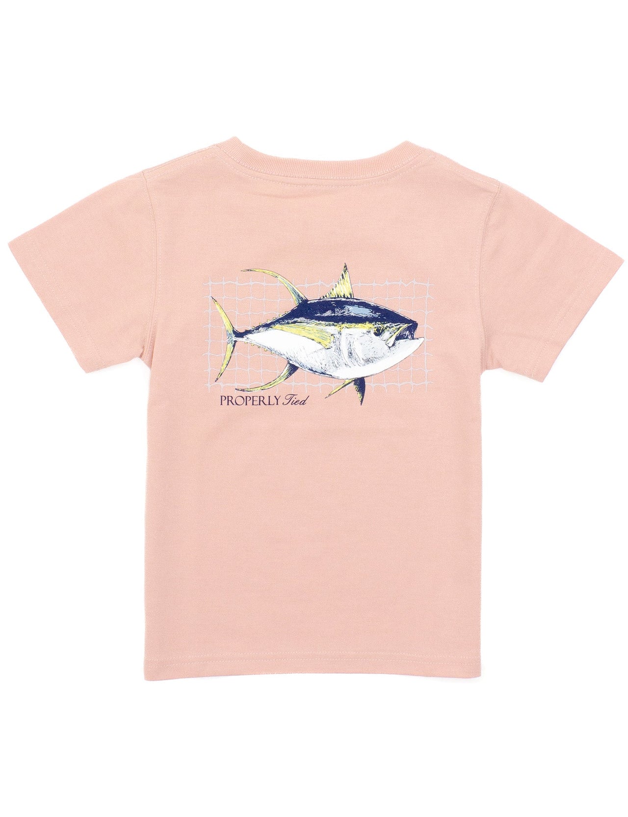 Boys Tuna SS Tee - Peach