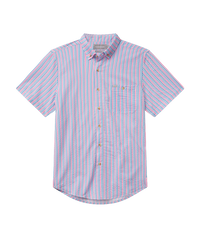 Thumbnail for Clubhouse Seersucker Baja Shirt SS - Berry Tide