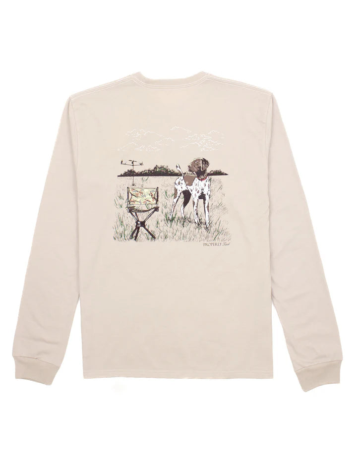 Youth Dove Hunt LS Tee - Linen