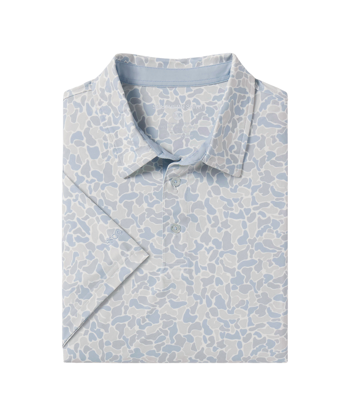 Hunters Hideaway Printed Polo - Pale Drift
