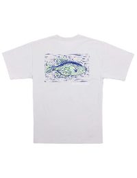 Thumbnail for Crappie Pocket SS Tee - Ice Grey