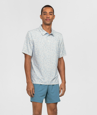 Thumbnail for Hunters Hideaway Printed Polo - Pale Drift