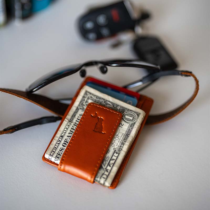 Local Boy Leather Money Clip