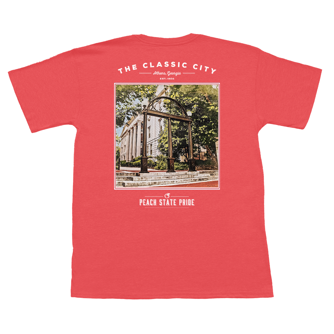 North Campus SS Pocket Tee - Weathered Nantucket Red