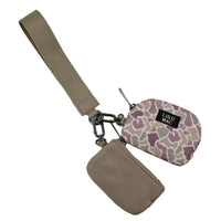 Thumbnail for *PREORDER* Lulu Mac Double Pouch Wristlet - Camo/Beige
