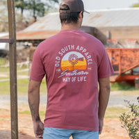Thumbnail for Old South Branded SS Tee - Brick