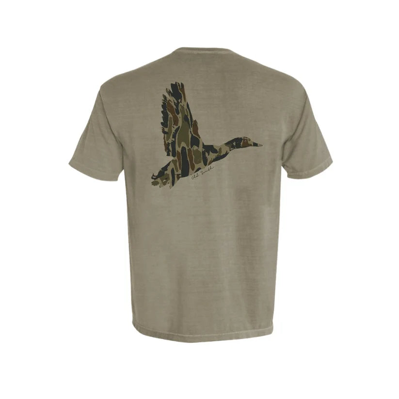 Duck Wings with Thicket Camo SS Tee - Sandstone