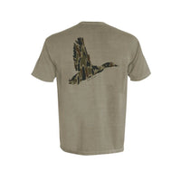 Thumbnail for Duck Wings with Thicket Camo SS Tee - Sandstone