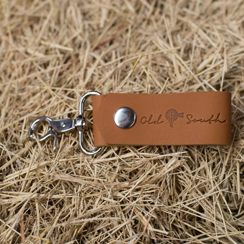 Old South Leather Keychain