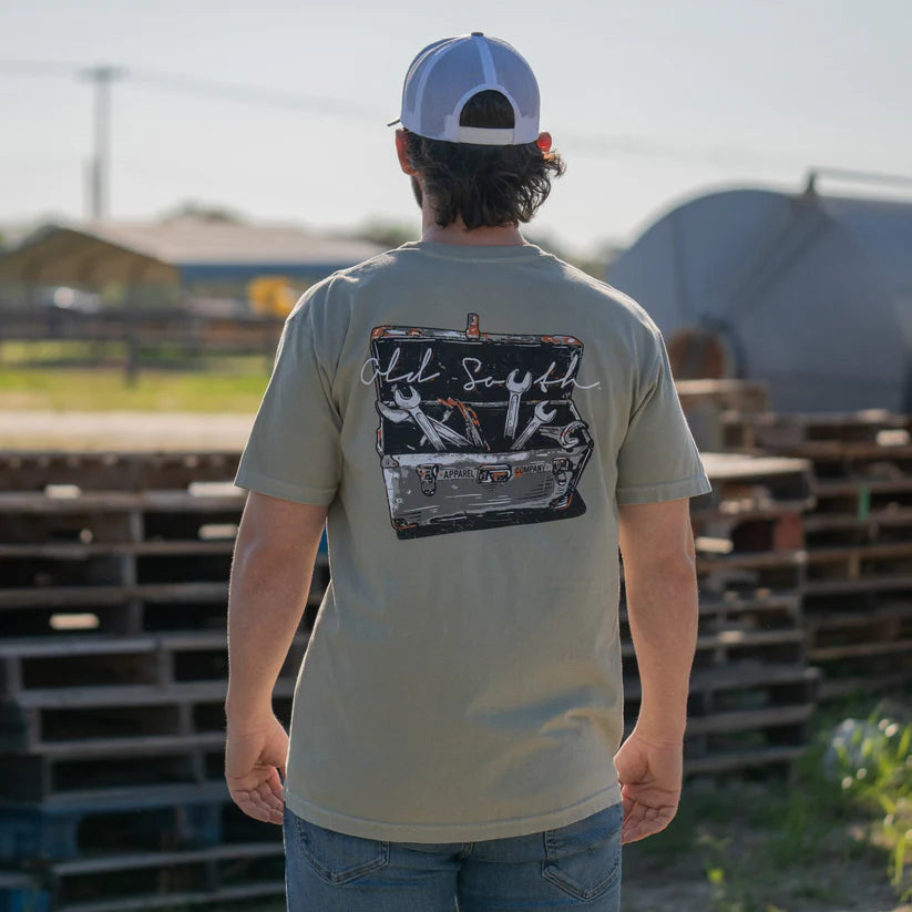 Old South Toolbox SS Tee - Sandstone