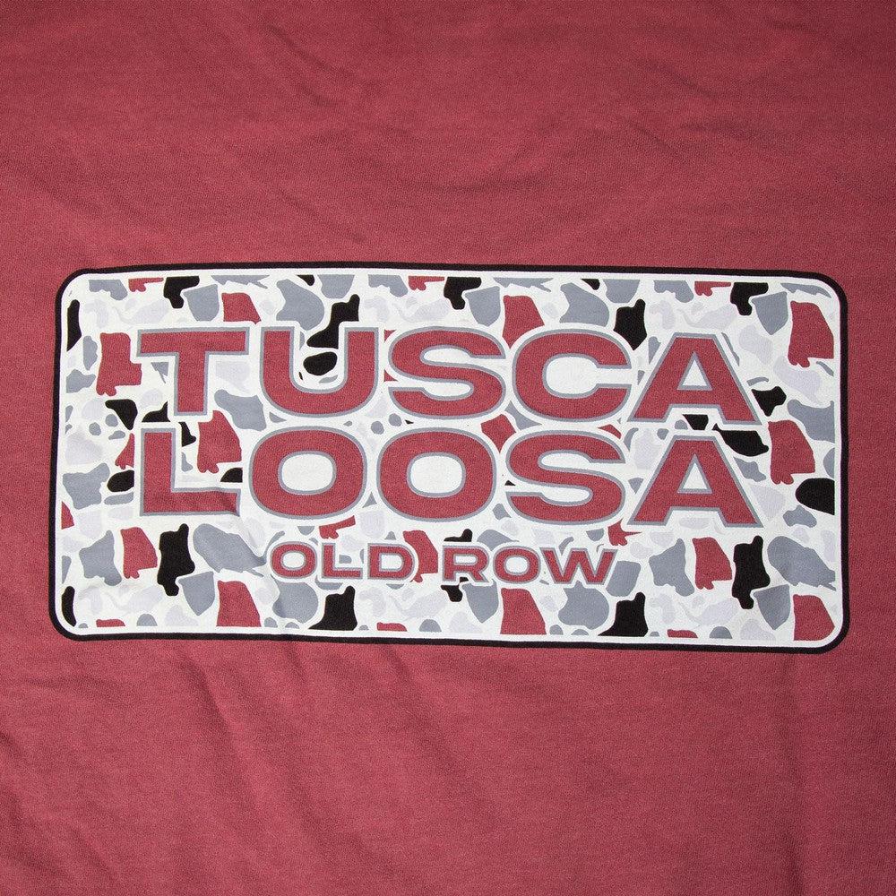 Old Row Tuscaloosa Camo Short Sleeve Pocket T-Shirt - Crimson